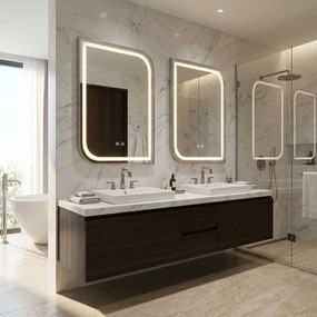 Огледало LED ZONE 70x50 BRUSH NICKEL