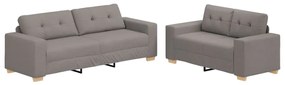 3324716 vidaXL Комплект дивани 2 pcs Таупе 221 x 78 x 80 см. Тъкан