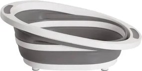 Купа 5five, Сива/Бяла, Сгъваема, 8 l, С тапа