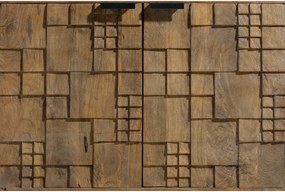 Скрин от масивно манго в естествен цвят 175x78x40 cm Priya – MOME