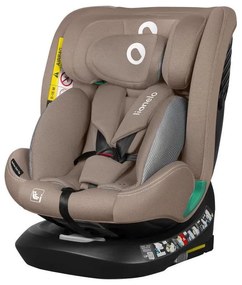 Lionelo - Въртящо се детско столче за кола с база BASTIAAN ONE i-Size 40-150 cm пясъчно бежово