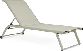 Кафяво-сив градински шезлонг метален Taylor – Bizzotto