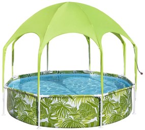 Bestway - Детски басейн с тръбна конструкция и сенник 244 х 51 см