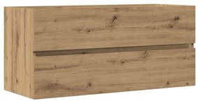 856253 vidaXL Шкаф за мивка, дъб артизан, 100x38,5x45 см, инженерно дърво