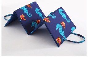 Синя възглавница за градински шезлонг 49x137 cm Seahorse – B.E.S.