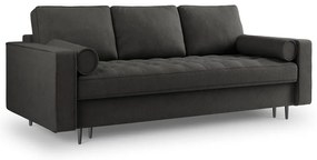 Тъмно сив разтегателен диван Santo - Milo Casa