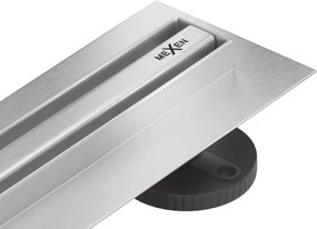 Mexen Flat 360° Slim въртящ линеен отток 140 см, инокс - 1041140