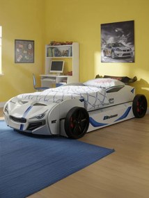 Детско легло кола Turbo GT Duo-бял