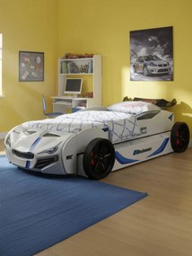 Детско легло кола Turbo GT Duo-бял
