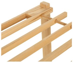 Етажерка за обувки от елхово дърво в естествен цвят Natural Way - Casa Selección
