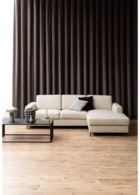 Черна масичка за кафе със стъклен плот 60x120 cm Strington - Actona