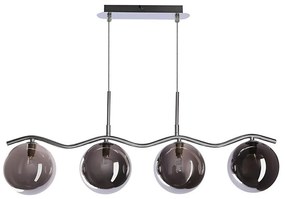 Полилей на кабел LUMOS 4xG9/20W/230V димчато черен