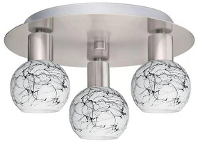 Eglo - LED таванно осветително тяло MY CHOICE 3xE14/4W/230V хром/бяло/черно