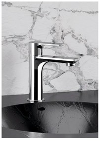 Стояща батерия за мивка в лъскаво-сребрист цвят Pax – Sapho