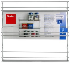 Стенен стоманен органайзер за подправки – Metaltex