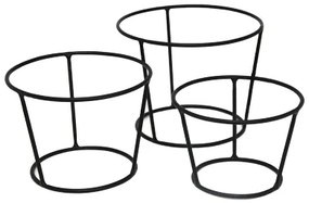 К-кт стойки за блок маса 3бр Конус черни - (SG-79834(S3))(A,B,C)