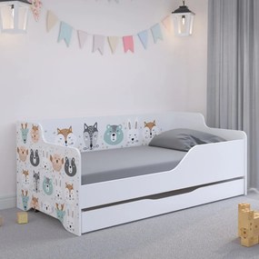 Детско легло с горски животни 160х80 см