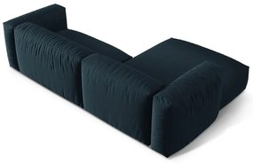 Тъмносин модулен ъглов диван (ляв ъгъл) Martina – Micadoni Home