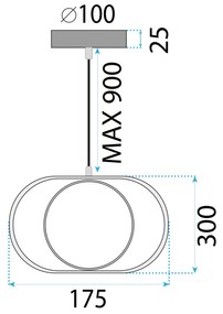 Лампа LED APP1555-CP Gold