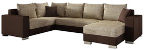 Разтегалелен диван П-образен POOLO, 312x92x210, berlin 03/soft 66, десен ъгъл