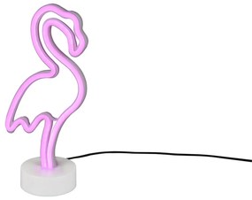 Бяла LED настолна лампа (височина 29 см) Flamingo - Trio