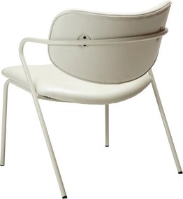 Кремав фотьойл от изкуствена кожа Zed - DAN-FORM Denmark