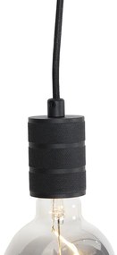 Висяща лампа с релсова окачване черна - Cavalux