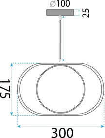 Лампа LED APP1554-CP Black