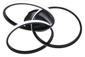 LED Димируем плафон LED/70W/230V 3000-6500K черен + дистанционно управление