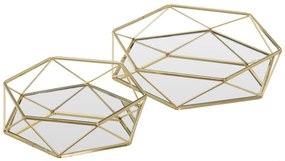 Метални декоративни подноси 2 бр. ø 25 cm – Casa Selección