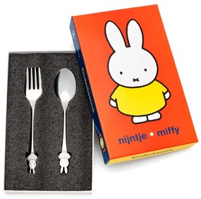 Детски прибори за хранене от неръждаема стомана в сребристо Miffy - Zilverstad