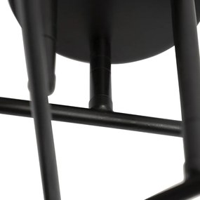 Интелигентен таванен аплик черен 6-светлина с Wi-Fi G95 - Сидни