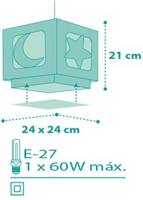 Покривна лампа Ango Moon-Green