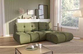 Ъглов Диван Лимо - Маслинен - Десен