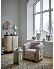 Кремава настолна лампа с текстилен абажур (височина 60 cm) Heide – Bloomingville