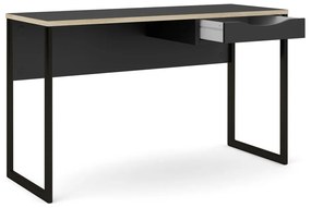 Черна работна маса , 130 x 48 cm Function Plus - Tvilum