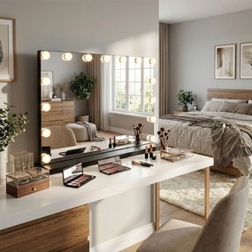 Огледало LED HOLLYWOOD Black 80x60