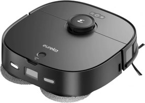 Прахосмукачка робот Eureka J12, 5000Pa, 3л, 300м2, Автономия до 150 мин, LiDAR, DuoDetect AI 3D, Гласов контрол, HEPA 11, Черен