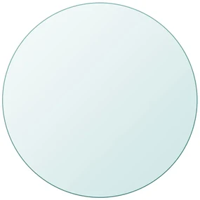 243625 vidaXL Темпериран стъклен плот за кръгла маса, 400 мм