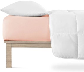 Светлорозов еластичен чаршаф от джърси 140x200 cm Boxspring – Andrea Simone