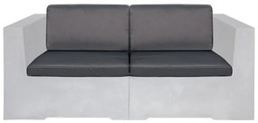 Диван Конкрит с възглавници Ε6200.Μ2 сив цвят