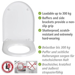 Тоалетна седалка с автоматично затваряне Sindia - Wenko