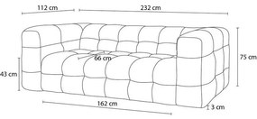 Диван в тухлен цвят 232 cm Cloud - Bobochic Paris