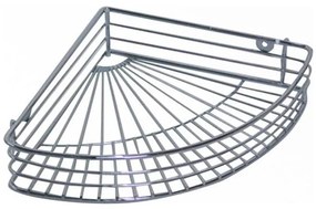 Ъглова полица за душ 22,7x31,5 cm лъскав хром