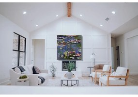 Репродукция на Клод Моне - Водни лилии 3, 70 x 70 cm The Japanese Footbridge - Fedkolor