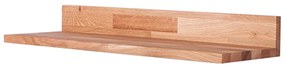 Стенен рафт за снимки от масивен дъб в естествен цвят 60 cm Kalle – Interia Home &amp; Living