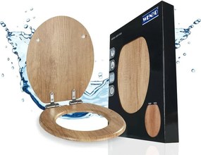 Тоалетна чиния с автоматично затваряне 37 x 43 см Oak – Wenko