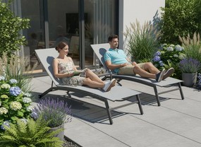 Шезлонг Inflecto-Сиво