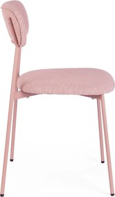Розов тапициран трапезен стол Inka – Yes Everyday