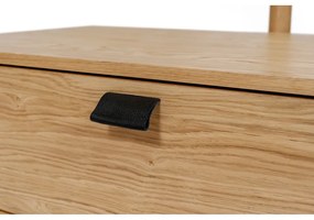 Стена в преддверието от дъбово дърво с огледало Tripod - Woodman